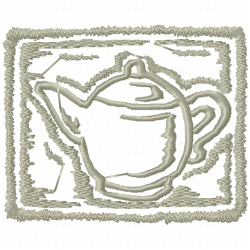 Teapots Embroidery Design 10 Teapots Embroidery Design 10